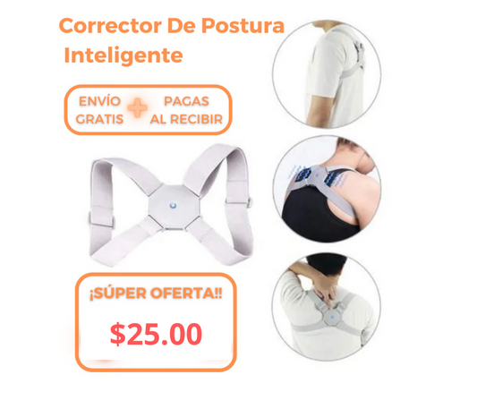 CORRECTOR DE POSTURA INTELIGENTE ¡SENSOR CON VIBRACIÓN!