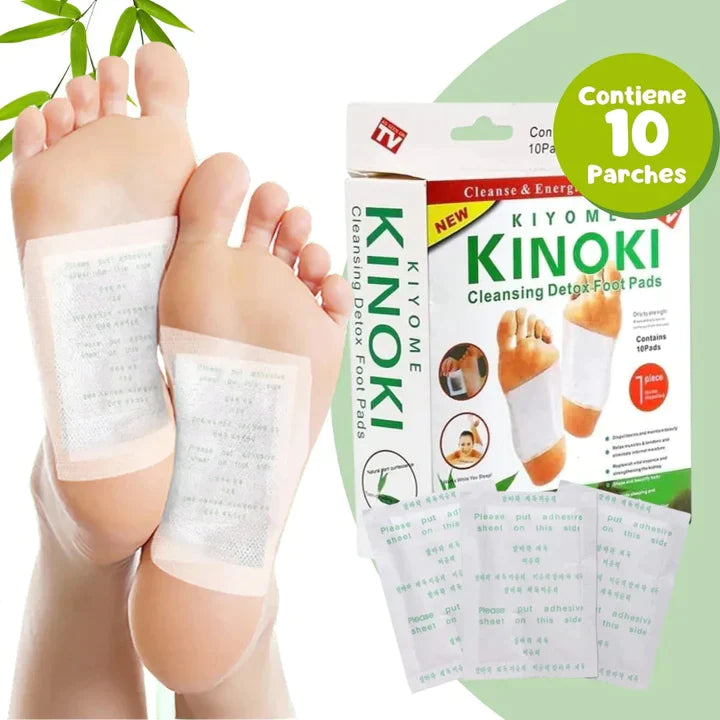 2X1 PACK DE 10 PARCHES DESINTOXICANTE KINOKI + envió GRATIS