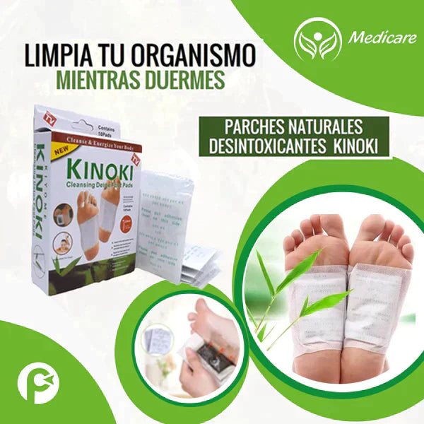 2X1 PACK DE 10 PARCHES DESINTOXICANTE KINOKI + envió GRATIS